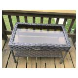 Hampton Bay Patio Table with Glass Top