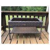 Hampton Bay Patio Table with Glass Top