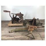 Lot of Vintage Items - Sickle Blade Sharpener - Not Exactly Sure What the other 2 are