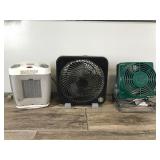 1 Fan & 2 Electric Heaters