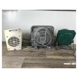 1 Fan & 2 Electric Heaters