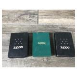3 - Zippo Lighters in Original Boxes