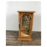 Vintage Floral Graphic Wood Jewelry Cabinet/Box - The Commodore By Rosalco
