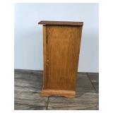 Vintage Floral Graphic Wood Jewelry Cabinet/Box - The Commodore By Rosalco