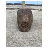 Large Vintage Post Maul - Has the number 10 on it