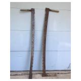 2 - Vintage Crosscut Logging Saws