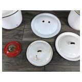 Vintage Enamel Stock Pots & Lids
