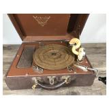 Vintage Victrola Hand Crank Phonograph