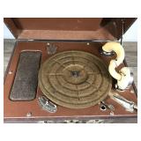 Vintage Victrola Hand Crank Phonograph