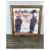 You Been Farming Long Framed Picture - 16” across x 16” tall