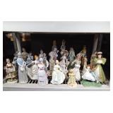 Shelf full of figurines