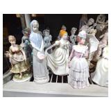 Shelf full of figurines