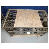 Metal shelf cart on wheels