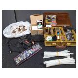 Box of craft items