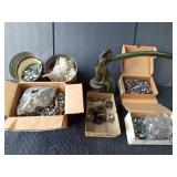 Upholstery button making tool and accessories