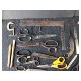 Upholstery scissors and other tools