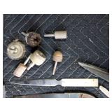 Upholstery scissors and other tools