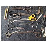 Upholstery scissors and other tools