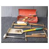 Tool box of upholstery tools