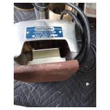 Vintage craftsman sander in metal case, bolts, nuts, screws and more