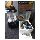 New rechargable lantern, 3 fire extinguishers
