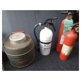 New rechargable lantern, 3 fire extinguishers