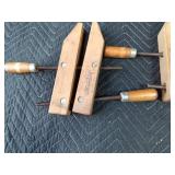 Vintage wood clamps