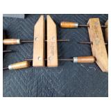 Vintage wood clamps