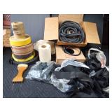 Weave stripping for chairs, seatbelt material and clips and rubber stripping and more