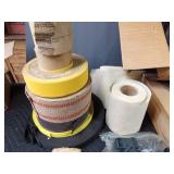 Weave stripping for chairs, seatbelt material and clips and rubber stripping and more