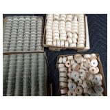 Lot of bobbin thread and upholstery sewing needles