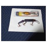 2 wooden musky lures