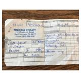 Vintage Late 1800’s Velocipede Bicycle  (Extremely Rare) Estimate Appraisal Paper Work is in Pictures along With Some History on the Make of the Bike