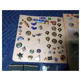 Military pins, shoulder patches and more pins