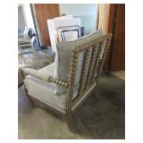 UPHOLSTERED CHAIR WITH OTTOMAN