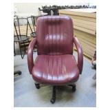 GLOBAL UPHOLSTERY LEATHER CONFERENCE CHAIRS WITH ARMS