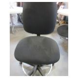 HEIGHT ADJUSTABLE UPHOLSTERED DRAFTING STOOLS