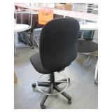 HEIGHT ADJUSTABLE UPHOLSTERED DRAFTING STOOLS