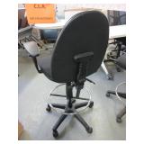 HEIGHT ADJUSTABLE UPHOLSTERED DRAFTING STOOLS