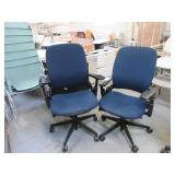 STEELCASE, LEAP,  ADJUSTABLE OFFICE CHAIRS WITH ARMS