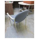 KI, UPHOLSTERED, PADDED RECEPTION CHAORS