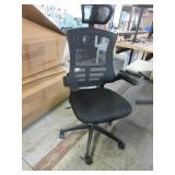 MESH BACK TASK CHAIRS WITH HEAD RESTS