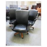 GLOBAL, HIGH BACK TILTER, LEATHER EXECUTIVE CHAIR