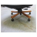 NATIONAL, JOURNEY, ADJUSTABLE, HIGH BACK, LEATHER  OFFICE CHAIR