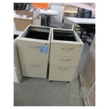 TAN,  METAL FILE PEDESTALS