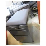 ALLSTEEL MOBILE FILE PEDESTALS WITH GRAY FABRIC TOPS