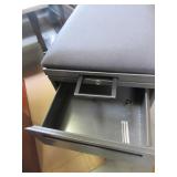 ALLSTEEL MOBILE FILE PEDESTALS WITH GRAY FABRIC TOPS
