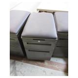 ALLSTEEL MOBILE FILE PEDESTALS WITH FABRIC TOPS