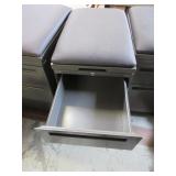ALLSTEEL MOBILE FILE PEDESTALS WITH FABRIC TOPS