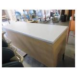 STEELCASE CREDENZA WITH REAL STONE TOP